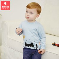 纤丝鸟童装宝宝棉质长袖春秋装儿童T恤男童上衣学生打底衫潮萌宝