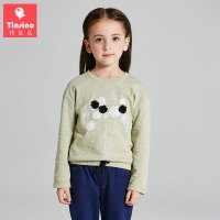 纤丝鸟童装新款儿童长袖卫衣小学生中大童女T恤百搭时尚打底衫潮