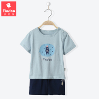 纤丝鸟童装男童短袖套装2018夏季新款儿童短袖短裤宝宝衣服