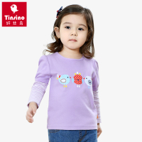 纤丝鸟童装男童长袖T恤女童打底衫儿童秋装纯棉宝宝上衣婴儿衣服