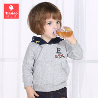 纤丝鸟儿童带帽卫衣单件三角小胸章