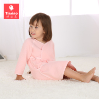 宝宝睡衣加厚冬季婴儿睡袍长袖儿童睡衣女孩睡裙春秋新生儿衣服