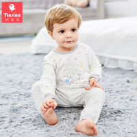 纤丝鸟儿童内衣套装男童女童秋衣秋裤2018新款宝宝睡衣婴儿衣服