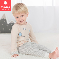 纤丝鸟儿童家居服男女童四季款春秋纯棉睡衣套装2018新款婴儿衣服