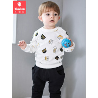 纤丝鸟童装男女童卫衣套装儿童套头卫衣卫裤宝宝衣服 猫咪乐园