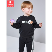 纤丝鸟童装男女童卫衣套装儿童套头卫衣卫裤宝宝衣服 桃心帽子