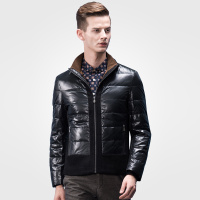 奔狼swsport男士休闲羽绒服外套岩黑