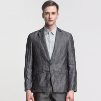 奔狼swsport男士休闲西服外套（黑灰）