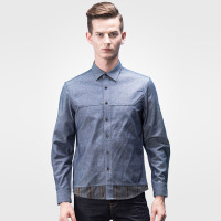 奔狼swsport男士休闲长袖百搭衬衫