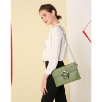 Makko气质淑女花朵搭扣手拿包