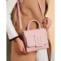 Makko蛇纹牛皮方扣手拎斜挎包