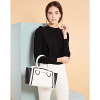 Makko女士头层牛皮爱心手挽气质单肩包