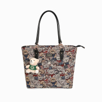 丹尼熊(Danny Bear) 国旗熊休闲百搭女式手提单肩包DBWB8115062-175