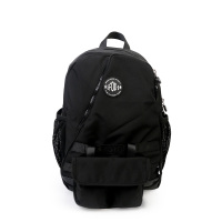 丹尼熊(Danny Bear)休闲简约黑色洗水布户外双肩背包DT8718102