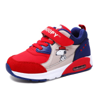 史努比童鞋2017冬季新款男童防滑运动鞋女童气垫鞋休闲鞋跑步鞋潮