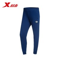 特步男子运动针织长裤正品冬季新款时尚潮流舒适保暖休闲男士裤子