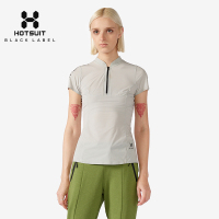 美国HOTSUIT后秀黑标系列女款通勤风短袖运动POLO衫休闲上衣