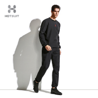 美国HOTSUIT后秀发汗系列运动套装男塑形发汗跑步运动装男款舒适健身暴汗套装