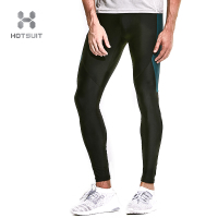 美国HOTSUIT后秀塑形系列紧身裤男户外运动跑步高弹力健身裤长裤速干压缩裤
