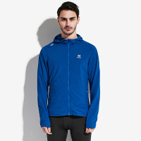 美国HOTSUIT后秀塑形系列运动风衣男长袖连帽开衫外套拉链跑步衣