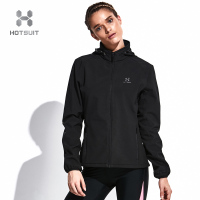 美国HOTSUIT后秀跑步风衣女春秋季运动上衣长袖外套开衫连帽运动风衣