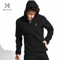 美国HOTSUIT后秀跑步风衣男春秋季健身上衣长袖外套开衫连帽运动风衣