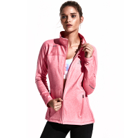 美国HOTSUIT后秀黑标系列女款防风保暖外套拉链春秋季修身开衫立领运动POLO衫