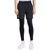 新款HOTSUIT后秀塑形健身跑步裤男假两件紧身长裤速干高弹运动长裤