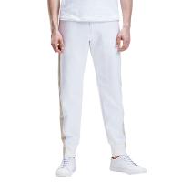 HOTSUIT秋冬新品男士撞色拼接针织长裤简约透气秋季休闲运动裤