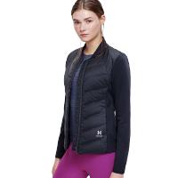 HOTSUIT羽绒服女2019秋冬新款轻质保暖修身外套拼接休闲运动开衫