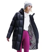 HOTSUIT羽绒服女2019冬季新款中长加厚连帽保暖防风高领外套鸭绒