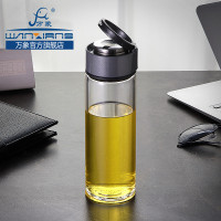 万象单层玻璃杯 大容量办公实用水杯商务耐高温家用杯子U108S