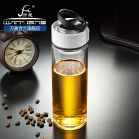 万象单层大容量玻璃杯女士办公户外水杯男士耐高温商务杯子U609S