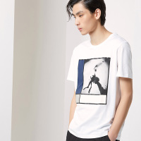 G’RSAGA白色系休闲圆领短袖T恤11623311037