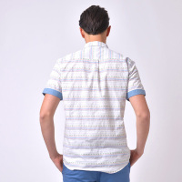 GRSAGA夏季休闲条纹系衬衫C21424218A