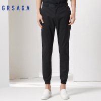 GRSAGA夏季休闲黑色系休闲裤11623128645