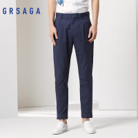 GRSAGA夏季休闲藏青色系休闲裤11622228662