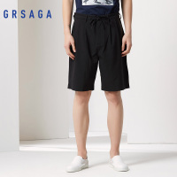 GRSAGA夏季休闲黑色系休闲裤11623328601