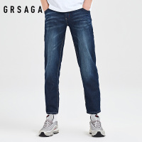 GRSAGA夏季休闲蓝色系牛仔裤11723629767