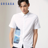 GRSAGA夏季休闲白色系衬衫11621312205