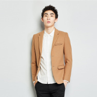 GRSAGA冬季潮流男式时尚休闲便西卡其色系W11541368L