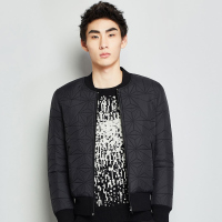 GRSAGA冬季男式时尚休闲棉服黑色系A21543615B