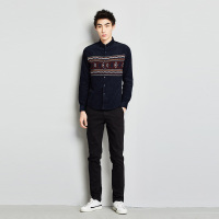 GRSAGA男式黑色系休闲裤黑色系K11543741B