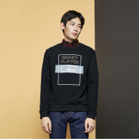 GRSAGA秋冬季字母男式黑色系套头卫衣黑色系11642317013