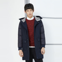 GRSAGA冬季连帽男式藏青色系羽绒服藏青色系11642424652