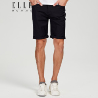 ELLEHOMME男装休闲短裤男士西装短裤夏季新品纯色裤子男青年时尚