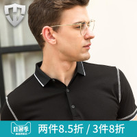 莫畏轻奢 2018春夏都市纯棉T恤修身翻领短袖polo衫