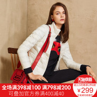 千柏年2018新款羽绒服女短款基础款纯色时尚外套正品轻薄羽绒棉服