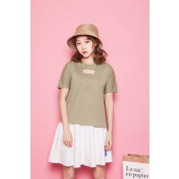 MolaLuna2018夏季新品韩版百搭休闲镂空短袖T恤女士
