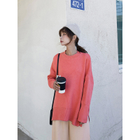 女装秋冬2018新款 韩版慵懒风宽松网红毛衣女套头